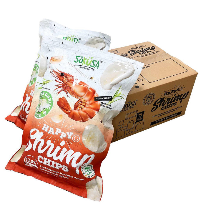 Shrimp Chips with Garlic and Butter 16 oz 2-pack