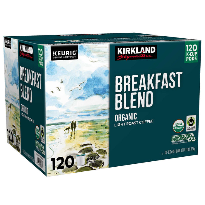 Kirkland Signature Coffee Breakfast Blend Recyclable K-Cup Pods, 120-count ) | Home Deliveries