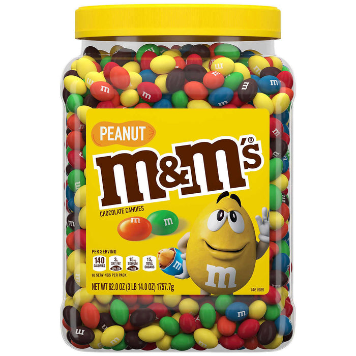 M&M's Chocolate Candy, Peanut, 62 oz Jar ) | Home Deliveries