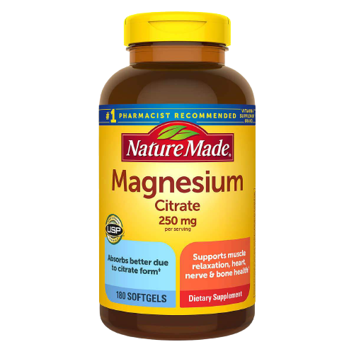 Nature Made Magnesium Citrate 250 mg., 180 Softgels ) | Home Deliveries