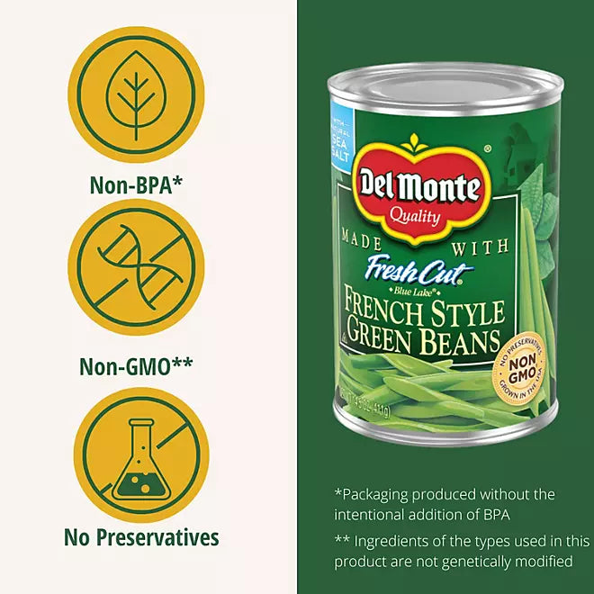 Del Monte Fresh Cut Blue Lake French Style Green Beans, 14 oz., 8 pk.