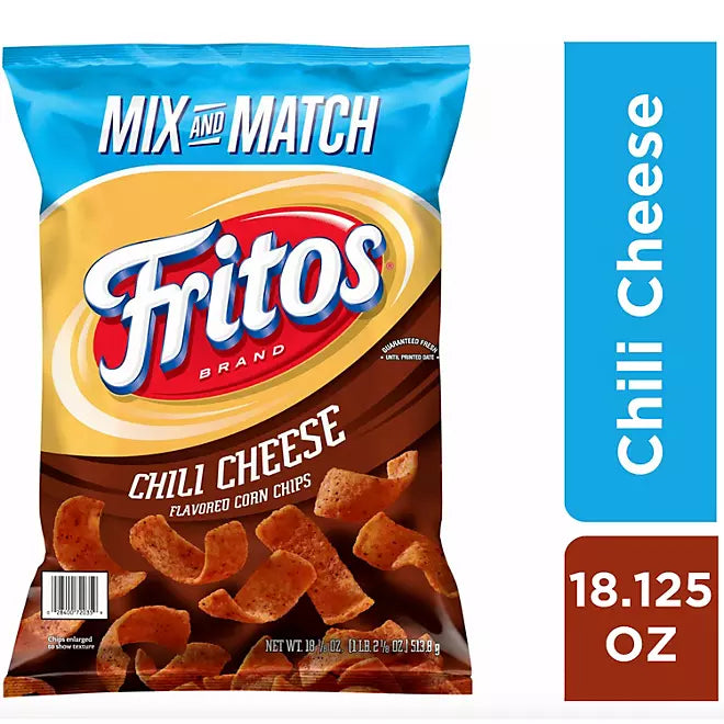 Fritos Chili Cheese Flavored Corn Chips, 18.125 oz.