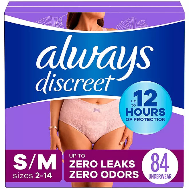 Always Discreet Incontinence Underwear for Women, Maximum, Choose Size