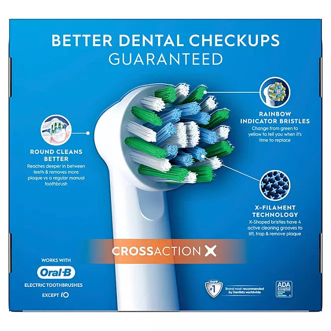 Oral-B CrossAction X Replacement Brush Heads (10 ct.)