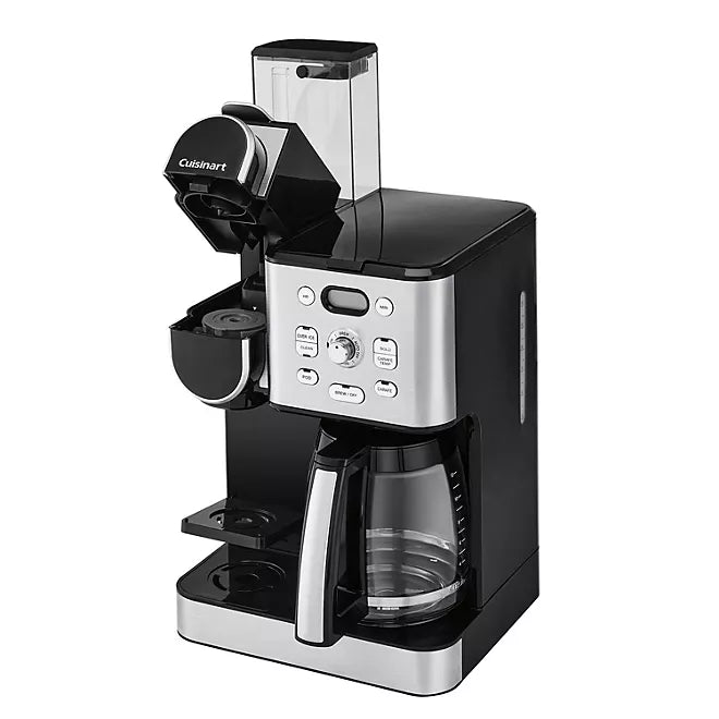 Cuisinart Stainless Steel Coffee Center 2-in-1 Coffeemaker, 12 Cup Capacity, Single Serve, Hot or Iced (Choose Color)