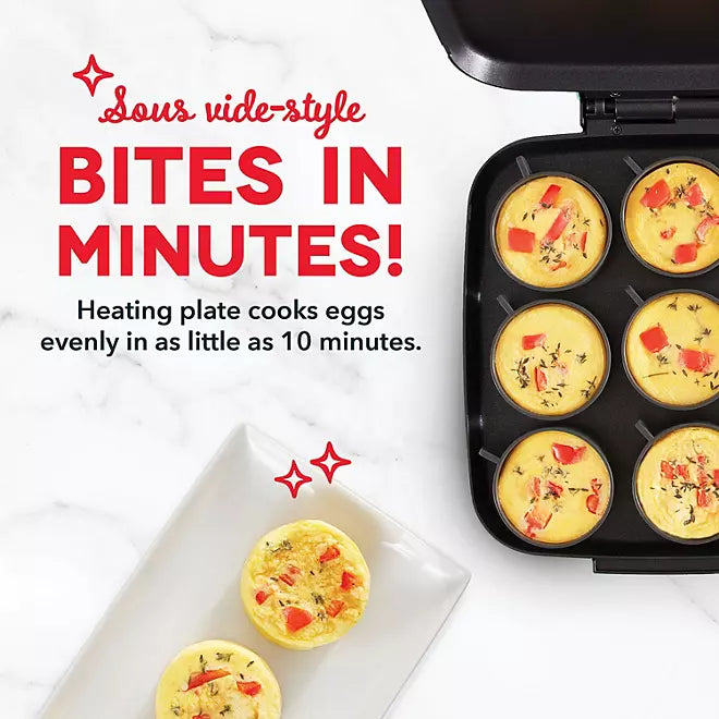 DASH Sous Vide Style Family Size Egg Bite Maker, Choose Color