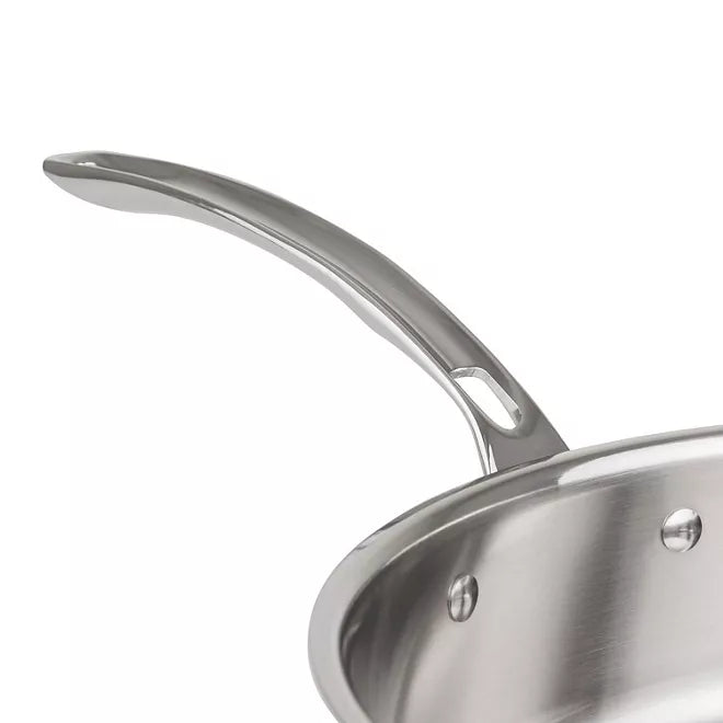 Viking 13-Piece Tri-Ply Stainless Steel Cookware Set with Glass Lids