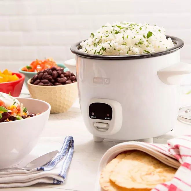 Dash Mini 2-Cup Rice Cooker with Keep Warm Function, Choose Color