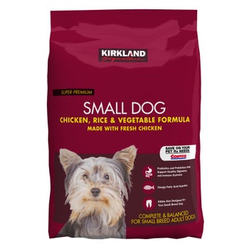 Kirkland Signature Small Formula Chicken and Vegetable Dog Food 20 lb. Home Deliveries