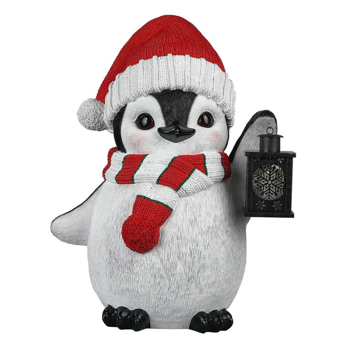 24” Penguin Greeter with Lantern