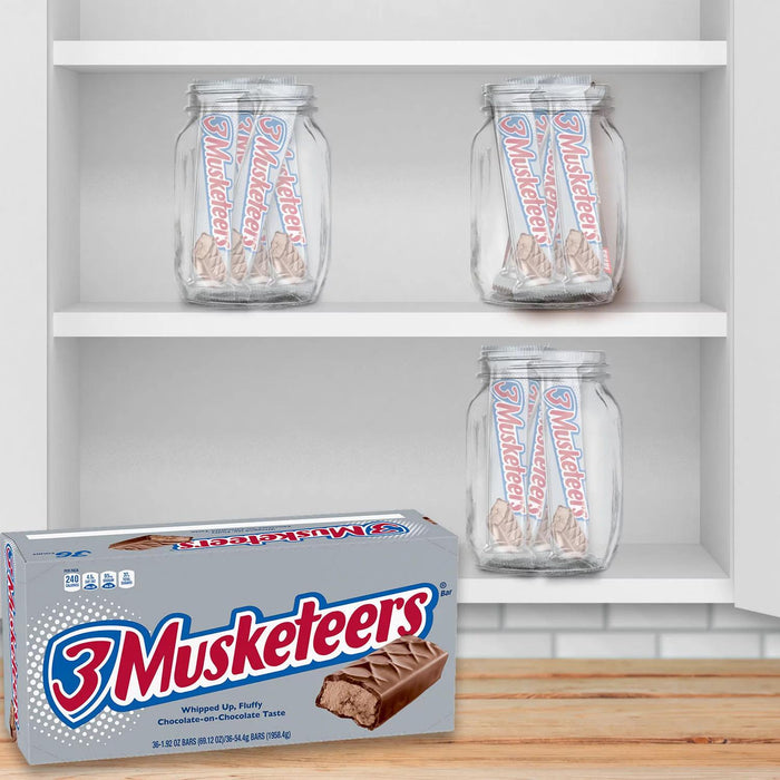 3 Musketeers Chocolate Candy Bars, Full Size, 1.92 oz., 36 pk.