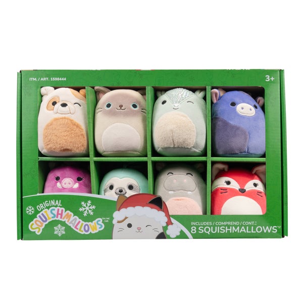 Squishmallows 4-inch Ornament Plush 8-pack Assorted