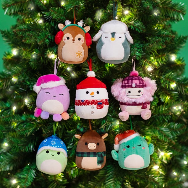 Squishmallows 4-inch Ornament Plush 8-pack Assorted