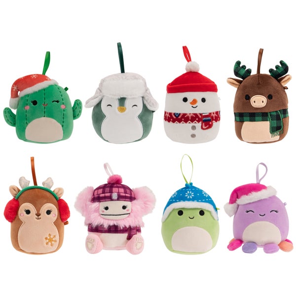 Squishmallows 4-inch Ornament Plush 8-pack Assorted