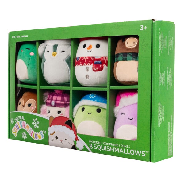 Squishmallows 4-inch Ornament Plush 8-pack Assorted