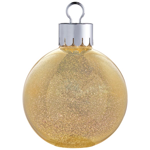 Oversized 15.7" Glass Tabletop Ornament with LED Lights