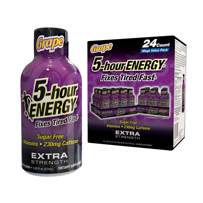 5-hour ENERGY Shot, Extra Strength, Grape 1.93 oz., 24 pk.