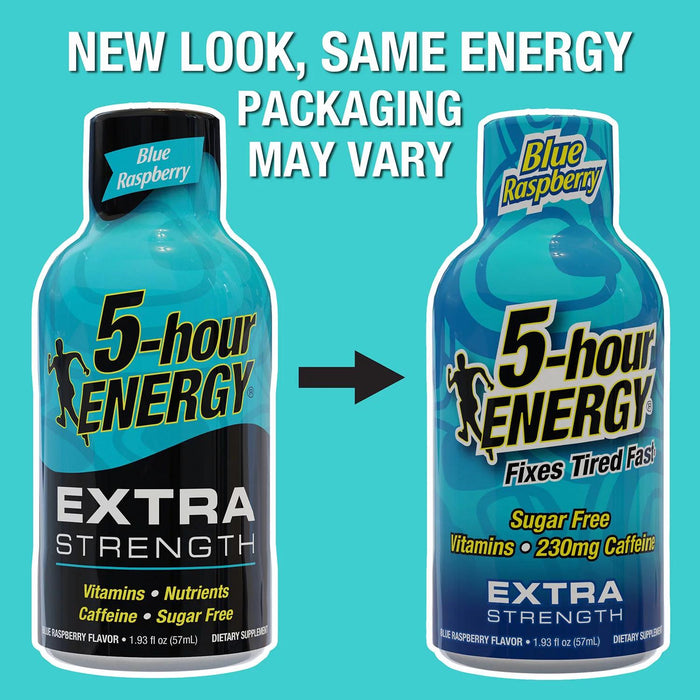 5-hour ENERGY Shot, Extra Strength, Blue Raspberry 1.93 oz., 24 pk.