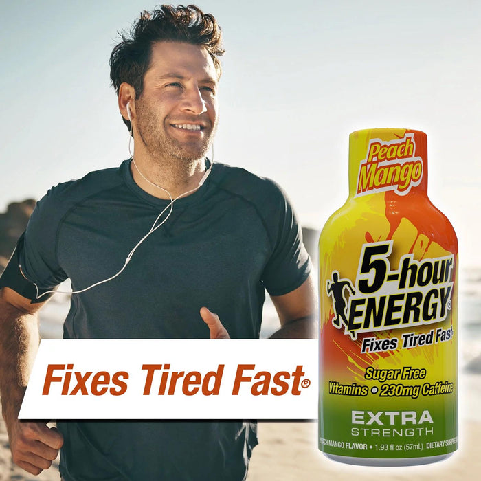 5-hour ENERGY Shot, Extra Strength, Peach Mango 1.93 oz., 24 pk.