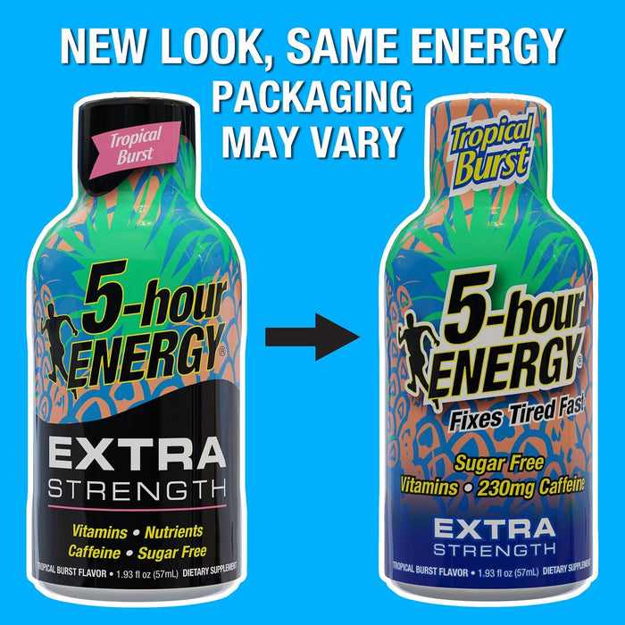 5-hour ENERGY Shot, Extra Strength, Tropical Burst 1.93 oz., 24 pk.