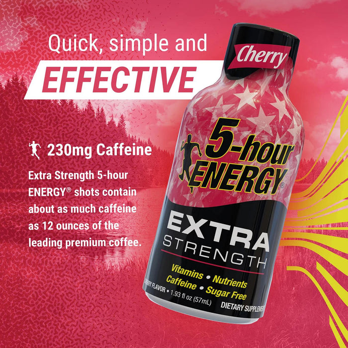 5-hour ENERGY Shot, Extra Strength, Cherry 1.93 oz., 24 pk.