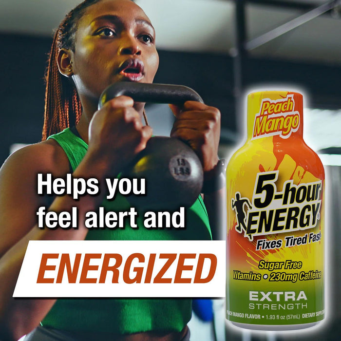 5-hour ENERGY Shot, Extra Strength, Peach Mango 1.93 oz., 24 pk.