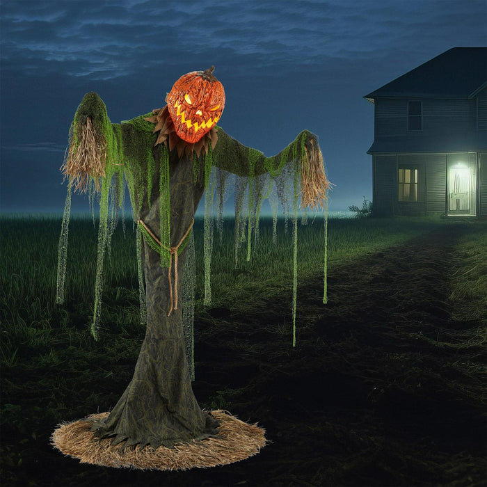 7’ Animated Pumpkin Scarecrow