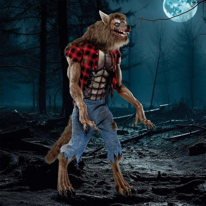 7’ Animated Werewolf with LCD Eyes