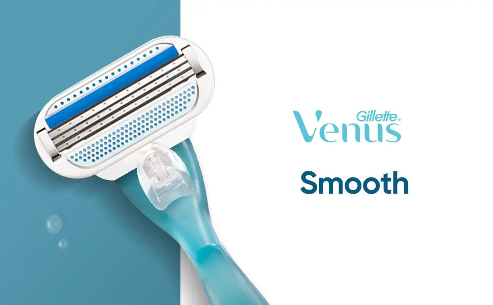 Venus Original Smooth Women's Razor, 3 Blade, Handle + 16 Cartridges