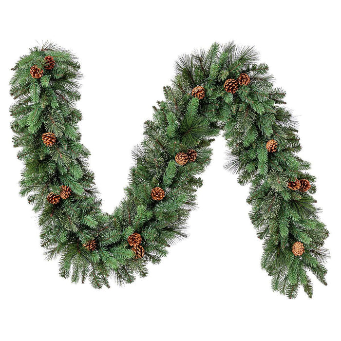 9’ Pre-lit LED Greenery Artificial Garland