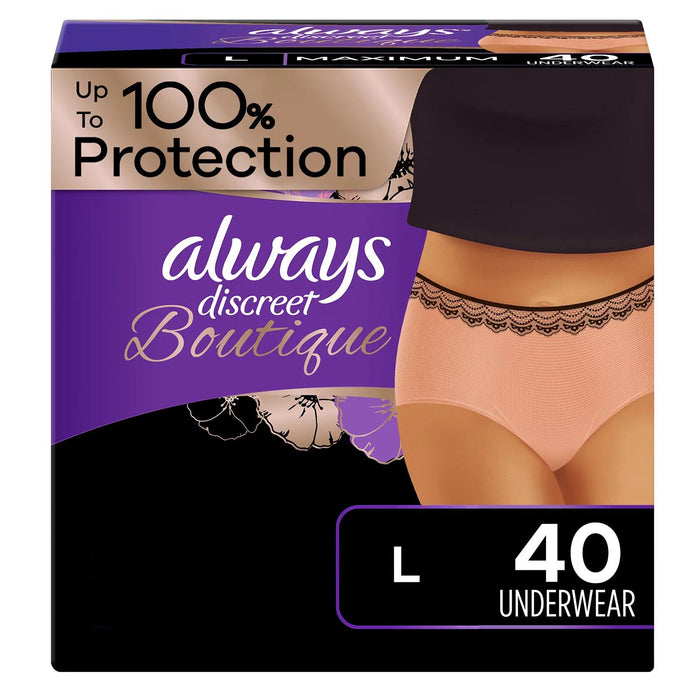 Always Discreet Boutique Incontinence Underwear, Maximum - Choose Your Size