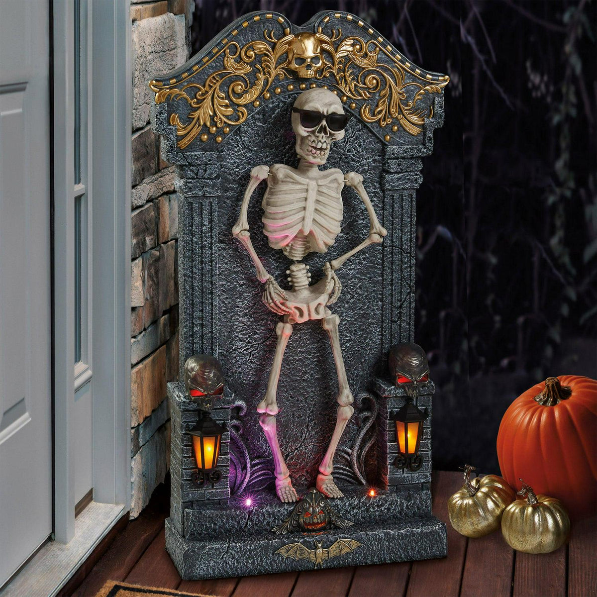 Animated Skeleton Tombstone♠️❎Welcome Mortals❎♠️SOLD deals OUT‼️