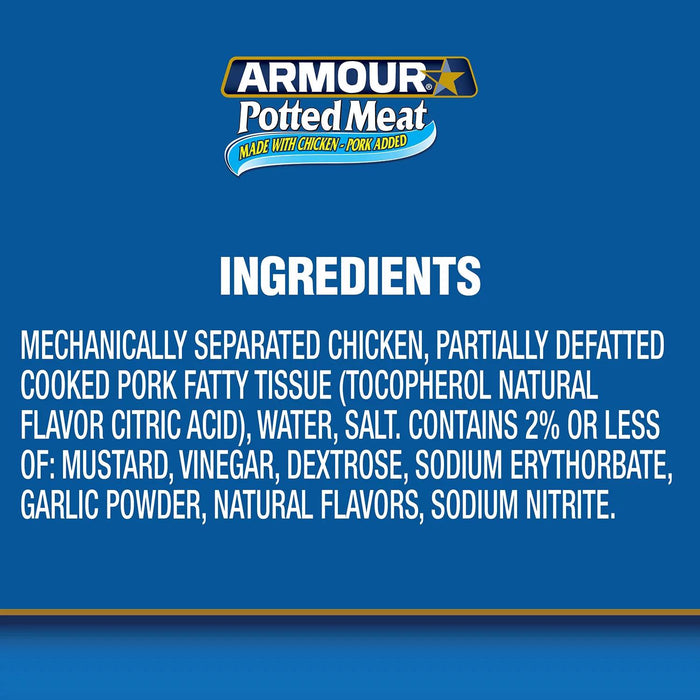 Armour Potted Meat Made With Chicken and Pork, 3 oz., 12 ct.