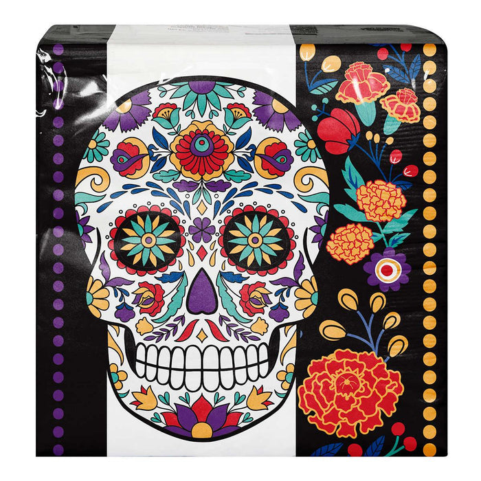 Artstyle Paper Plate and Napkin Bundle, Day of the Dead, 200-count
