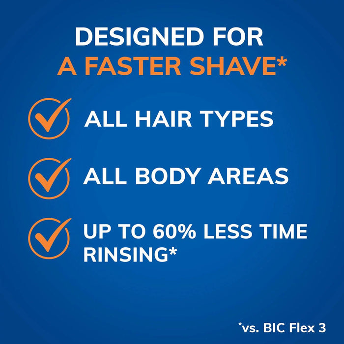 BIC EasyRinse Anti-Clog Razors, 4 Blades, 12 ct.