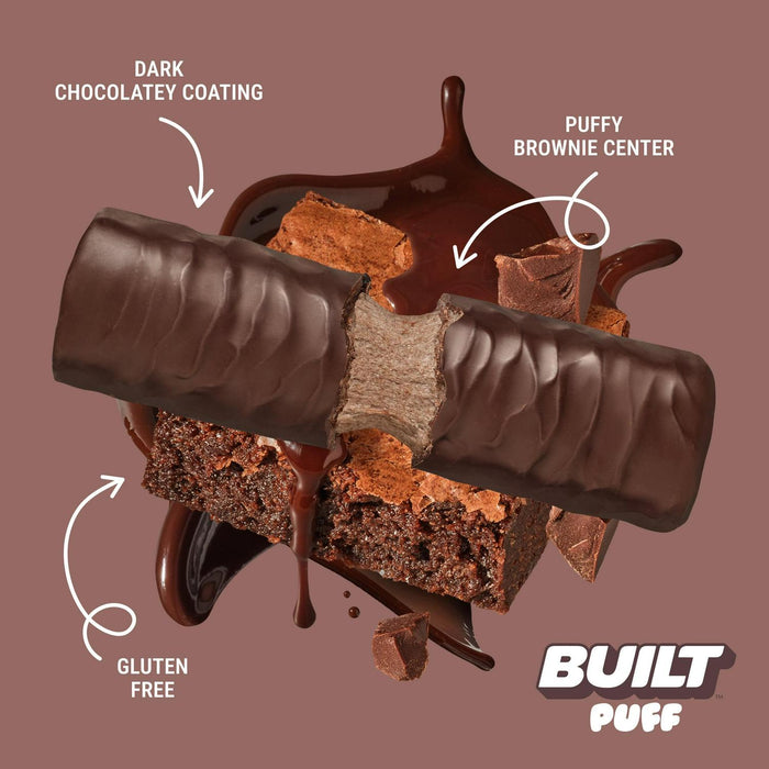 BUILT Puff Protein Bars, 17g Protein, Choose Flavor and Size