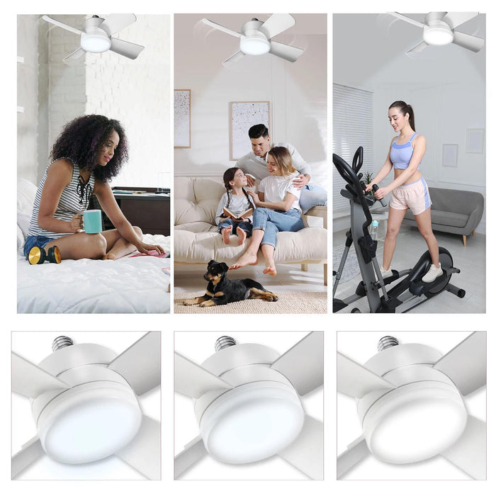 Bell + Howell Socket Fan LED Light, 15.7 , Assorted Colors