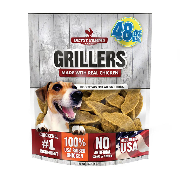 Betsy Farms Grillers Dog Treats , Chicken, 48 oz.