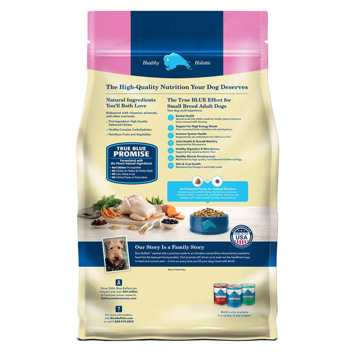 Blue Buffalo Life Protection Formula Chicken and Brown Rice, Adult Small Breed Dry Dog Food, 26 lbs.