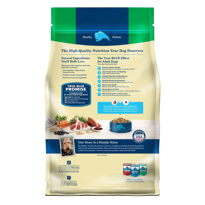 Blue Life Protection Formula Lamb and Rice, Adult Dry Dog Food,36 lbs.