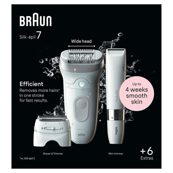 Braun Silk-pil Series 7 Epilator, Woman's Electric Razor Shaver Kit