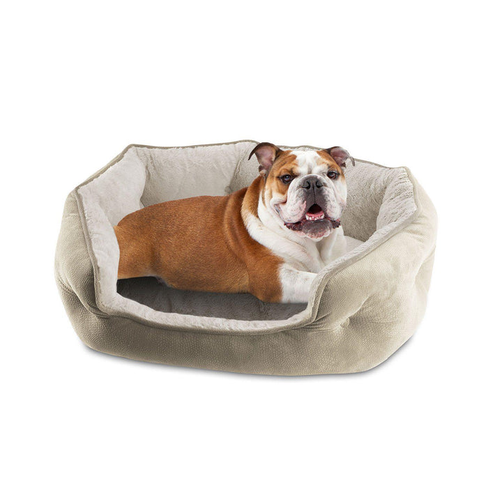 Canine Creations Cozy Oval Round Cuddler Pet Bed, Choose Size and Color