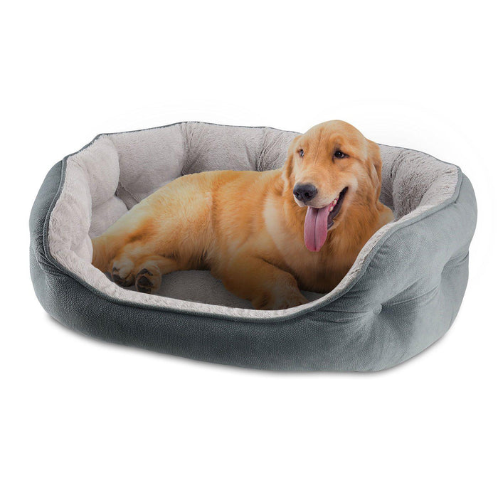 Canine Creations Cozy Oval Round Cuddler Pet Bed, Choose Size and Color