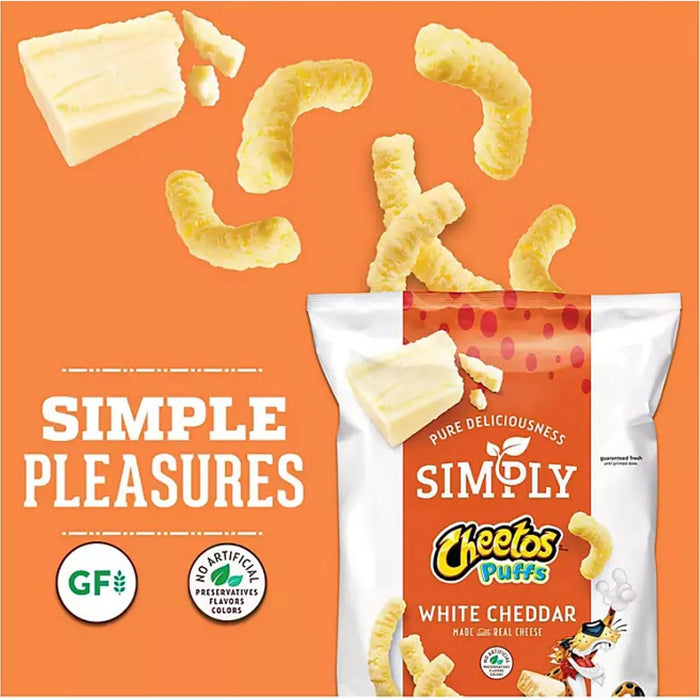 Cheetos Simply White Cheddar Puffs, 12.5 oz.