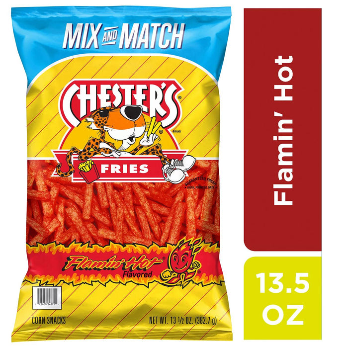 Chester's Fries Flamin' Hot Corn and Potato Snacks, 13.5 oz.