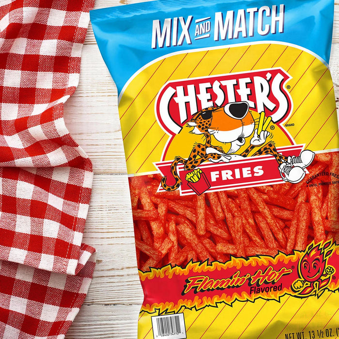 Chester's Fries Flamin' Hot Corn and Potato Snacks, 13.5 oz.