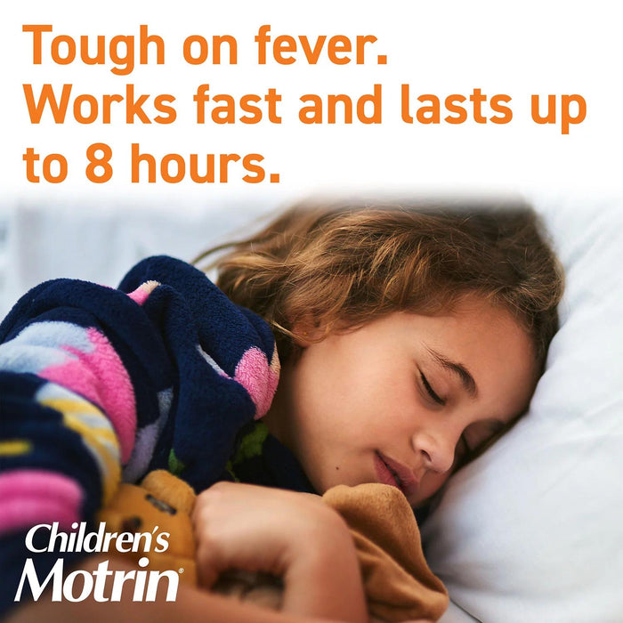 Children's Motrin Pain Reliever/Fever Reducer NSAID, 100 mg Ibuprofen, Original Berry 4 oz., 3 pk.