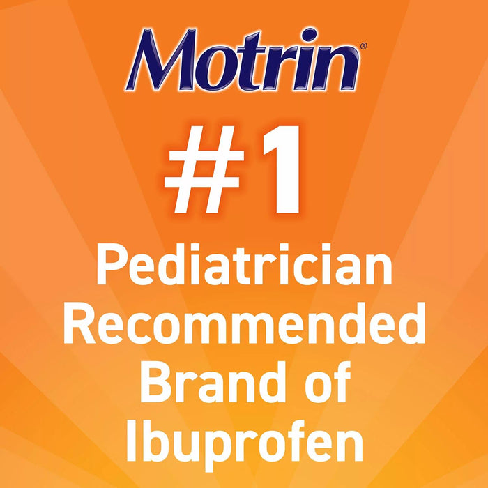 Children's Motrin Pain Reliever/Fever Reducer NSAID, 100 mg Ibuprofen, Original Berry 4 oz., 3 pk.