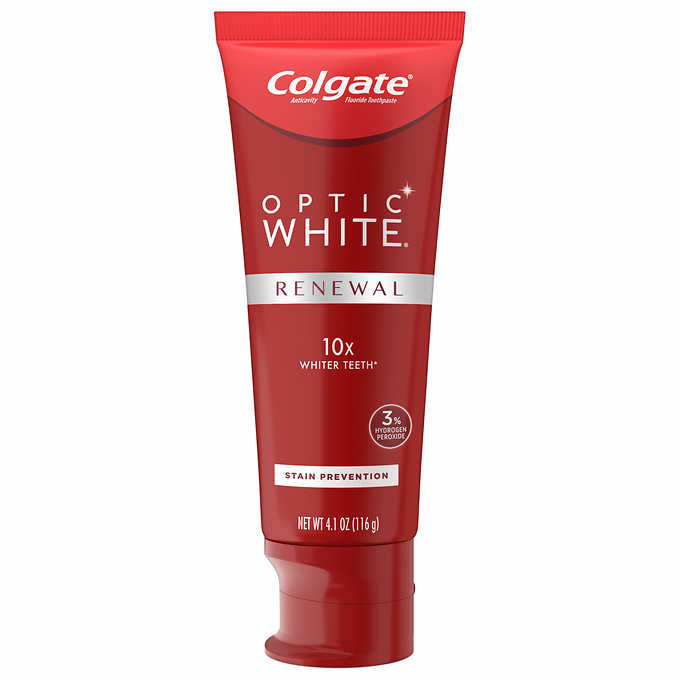 Colgate Optic White Renewal Toothpaste, 4.1 oz, 4-pack