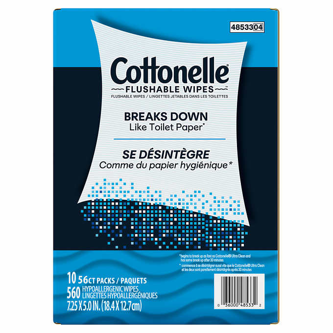 Cottonelle Fresh Care Flushable Wipes, 560